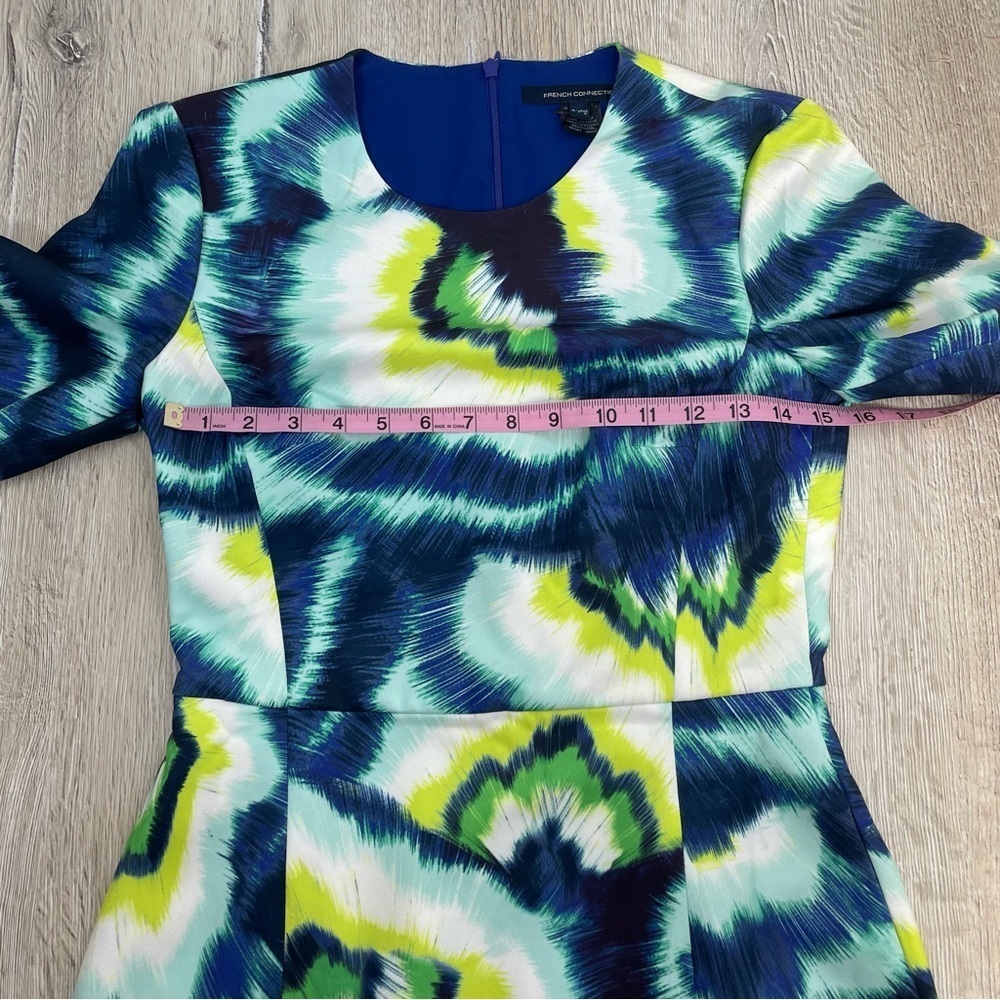 French Connection Annisa Whisper Print Mini Dress - Picture 9 of 14